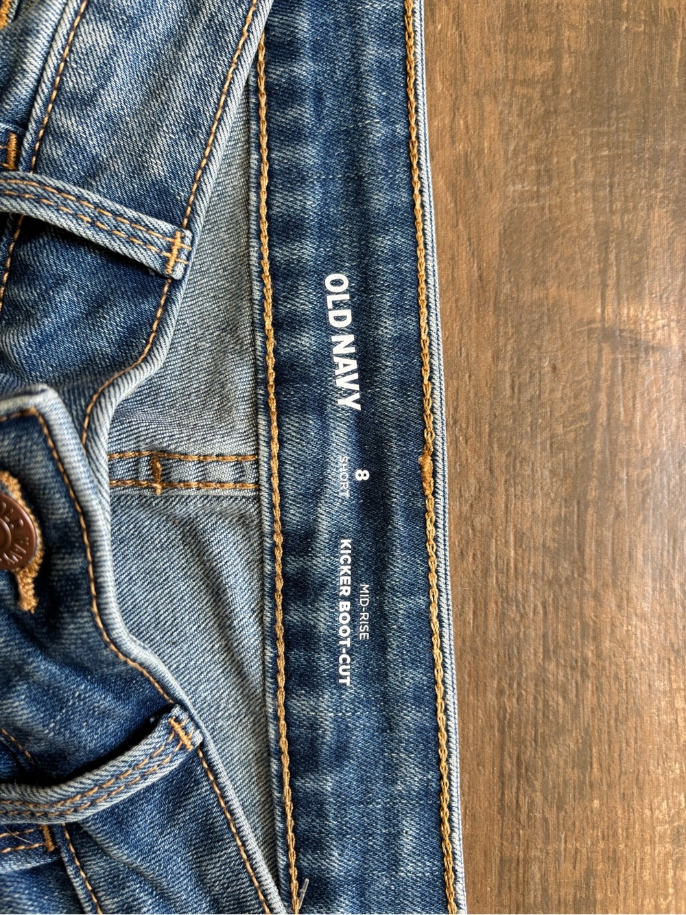 Old Navy Women's Light Blue Flare Jeans - Picture 2 of 2